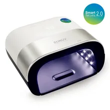 SUN3 Smart 2,0 Сушилка для ногтей 48 Вт УФ светодиодный светильник для быстрой сушки ногтей Гель-лак с Сушилка для ногтей смарт с запоминающим таймером функция