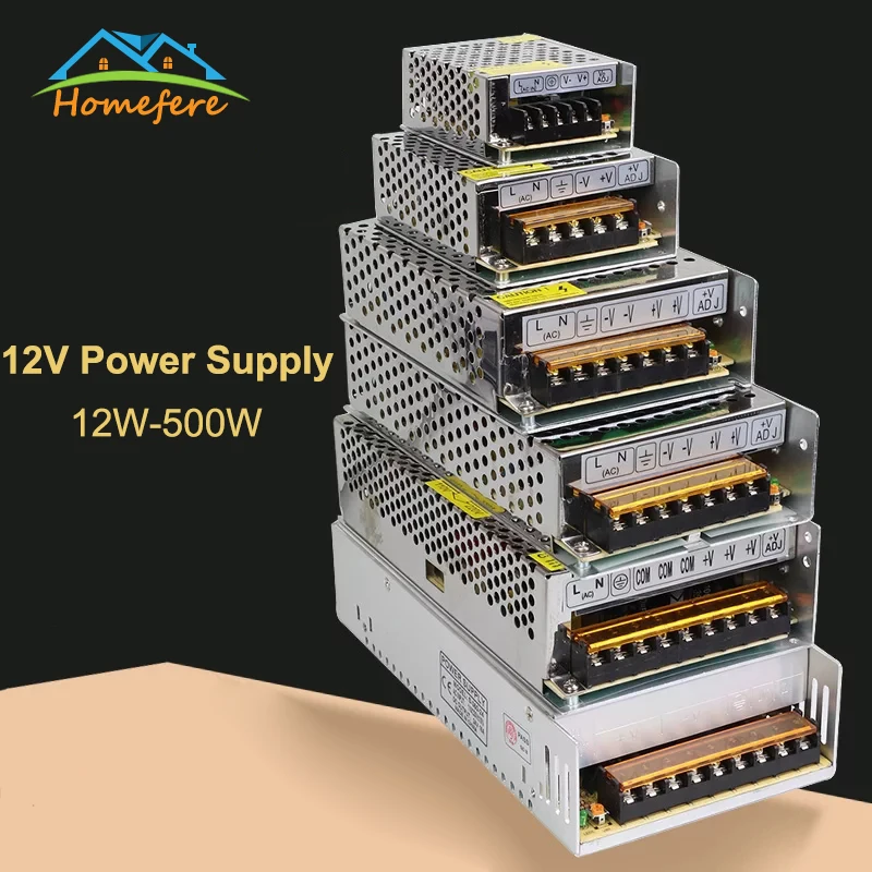 12 Вт 25 Вт 30 Вт 36 Вт 40 Вт 50 Вт 60 Вт 75 Вт 100 Вт импульсный источник питания трансформатор переменного тока в постоянный светодиодный блок питания адаптер питания