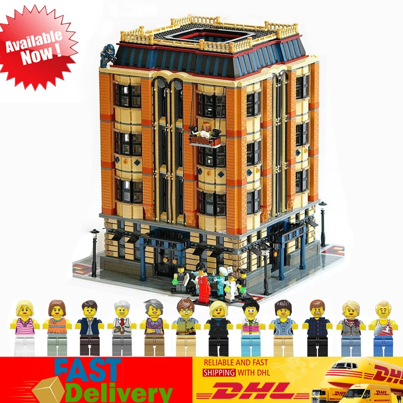 

2018 LEPIN 7968Pcs Lepin 15016 MOC Series The Apple University Modular Bricks Set Building Blocks Toys Educational Kids Gifts