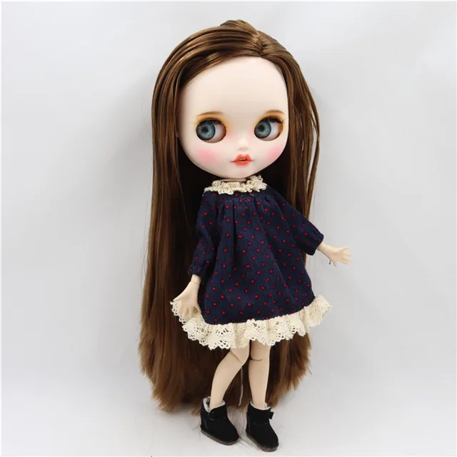 1/6 фабрика blyth кукла bjd кукла индивидуальные лицо Заказная кукла с яркой кожей шарнир тела матовое лицо с зубами бровей, 30 см - Цвет: doll clothes shoes