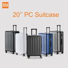 Xiaomi чемодан 90FUN 20 дюймов PC чемодан TSA замок переносить Спиннер Колеса Чемодан на колесах путешествия на открытом воздухе