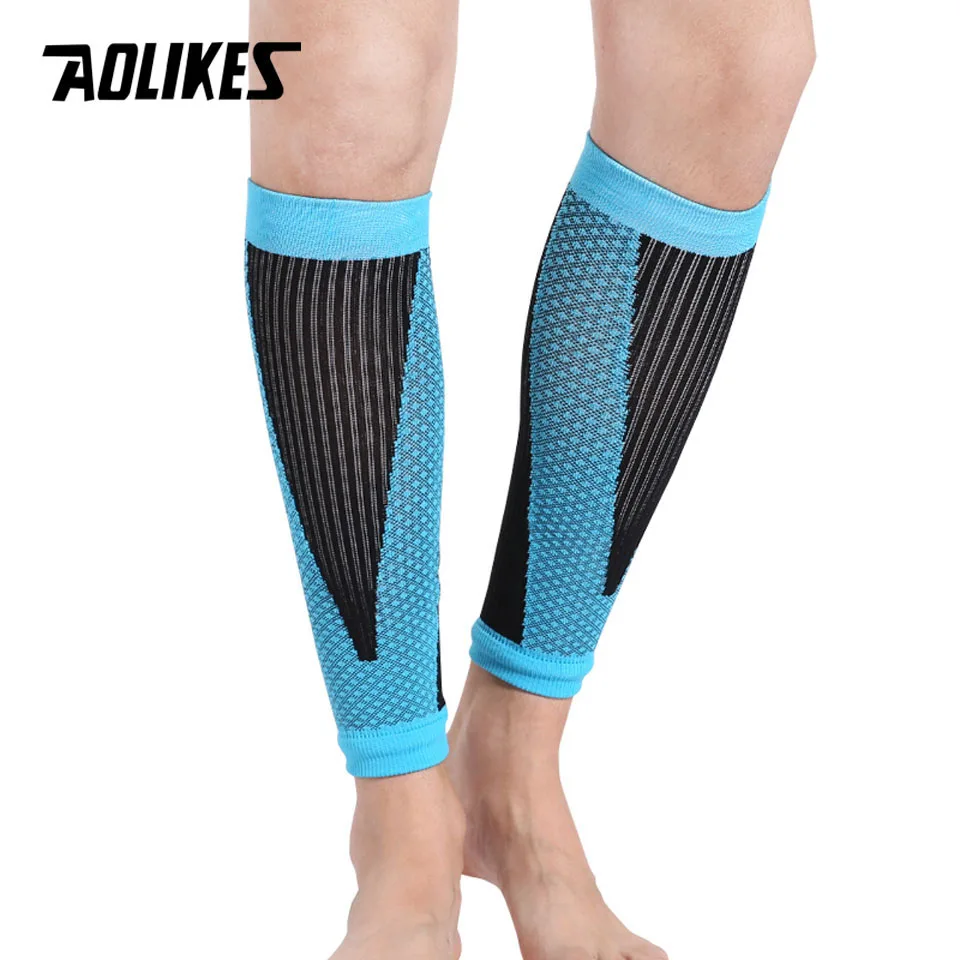 AOLIKES 1 Pair Base Layer Compression Leg Warmers Shin Guard Cycling