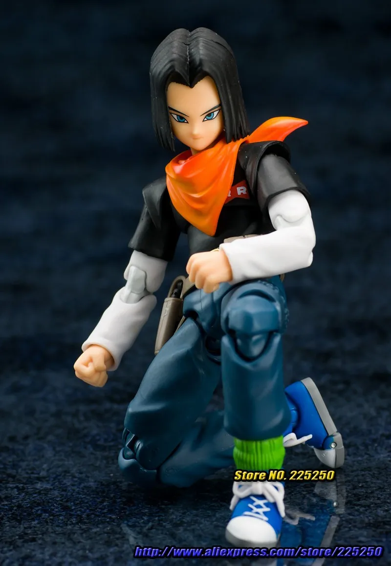 DRAGONBALL Dragon Ball Z/Kai Оригинальные BANDAI Tamashii Наций S. h. figuarts/СВЧ эксклюзивная фигурка игрушка Android № 17