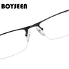 BOYSEEN Men Titanium alloy Reading Glasses Non spherical 12 Layer Coated lenses Retro Business Hyperopia Prescription Eyeglasses ► Photo 3/5