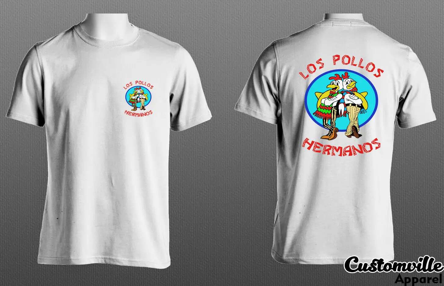 

2019 Fashion Double Side Los Pollos Hermanos Unisex T-Shirt Funny Breaking Bad Better Call Saul Shirt F&B Unisex Tee