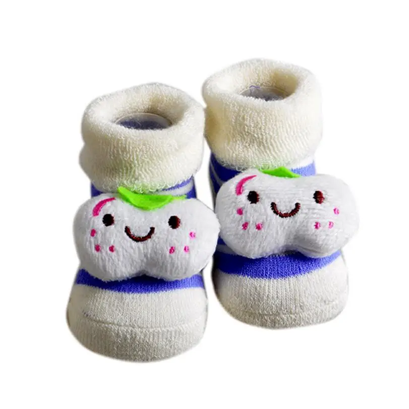 

6 Styles Children's Socks Shoes Lovely Cute Newborn Baby Socks Cartoon Infant MINI soft shoes Model Anti-slip Boys Girls Socks