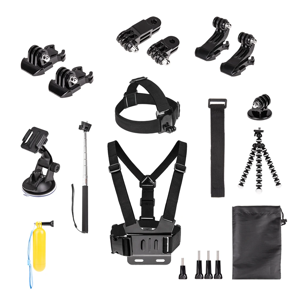 

for gopro accessories set for go pro hero 6 5 4 3 2 1 kit mount for SJCAM for SJ4000 for xiaomi for yi 4k for eken h9
