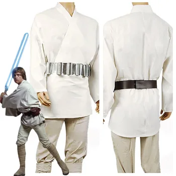 

Adult Star Cosplay Wars Luke Skywalker Costume Jedi Costume Cape full Set Halloween Men Role Play