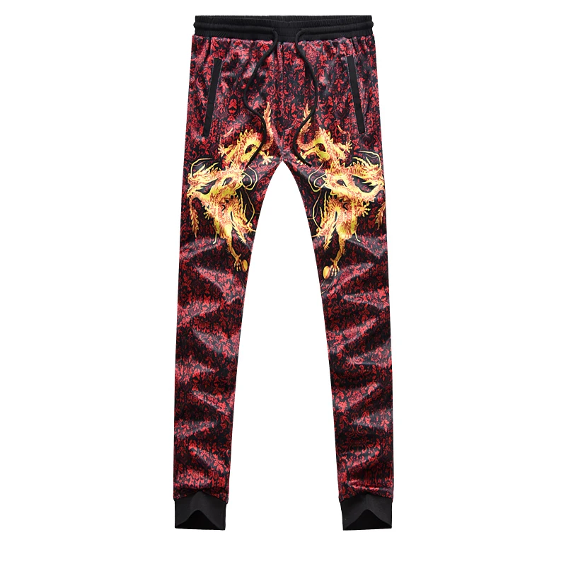 Loldeal Men High Quality Joggers Pants Casual Harem Pants Design Dragon Printing Casual Hip Hop Trousers Loldeal Men High Quality Joggers Pants Casual Harem Pants Design Dragon Printing Casual Hip Hop Trousers