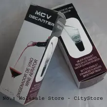 50 шт./лот MCV винный аэратор для вина Графин жёлоб для бетонной смеси пробка бутылки декантерный дозатор аэрации(Розничная коробка пакет