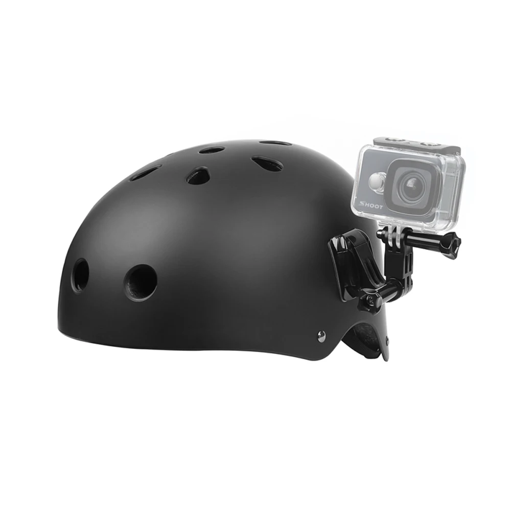 Изогнутое основание JMFOTO и штатив с винтовым креплением на шлем для Gopro Hero 5 6 3 4 Session