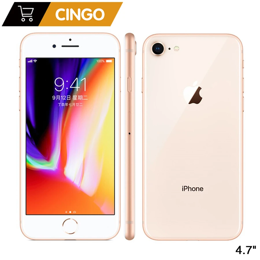 26960.67 руб. 28% СКИДКА|Оригинальный Apple iPhone 8 2GB ram 64 GB/256 GB Hexa core IOS 3D Touch ID LTE 12.0MP камера 4,7 