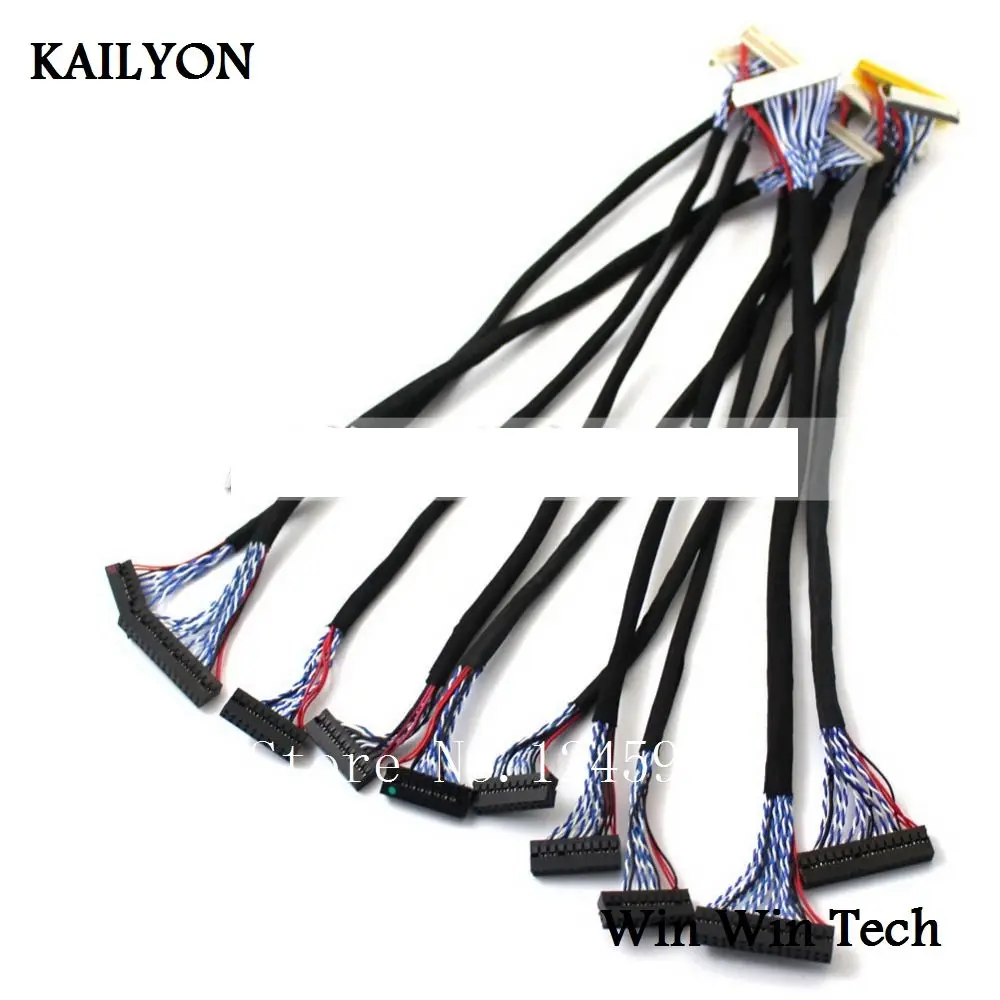 10pcs/set Universal LED/LCD LVDS Cable for 12 inch-24 inch Monitor Screen Panel Driver Board Wire 20pin 30pin | Обустройство дома