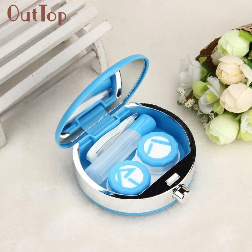 

2017 New Perfume Bottle Retro Shaped Contact Lens Case Box Container Holder Box Beautiful Women M20X20