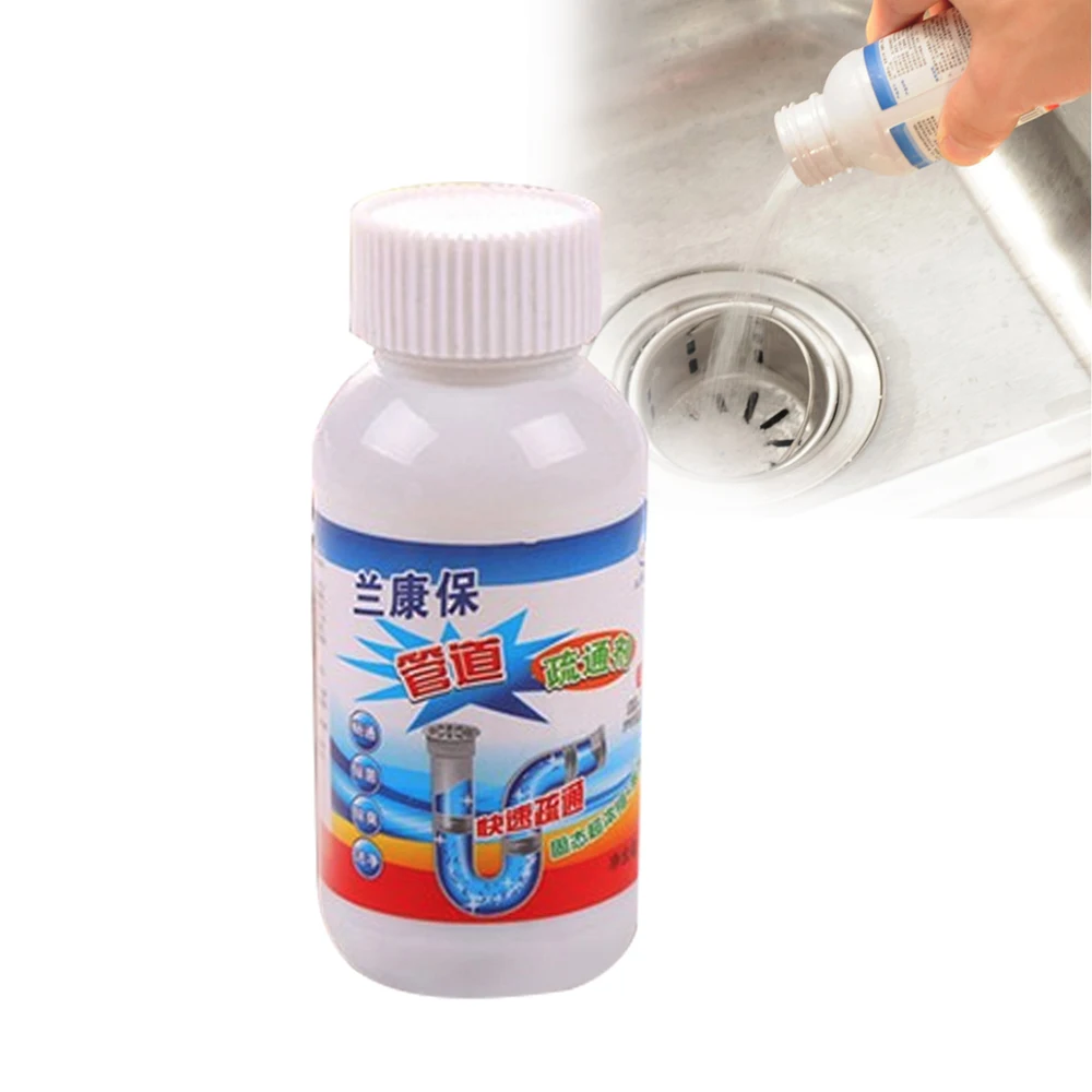 

2Pcs Drain Bathroom Hair Efficient Drain Pipe Toilet Dredge Cleaning Tool Kitchen Unclog Sink Pipe Deodorant Detergent