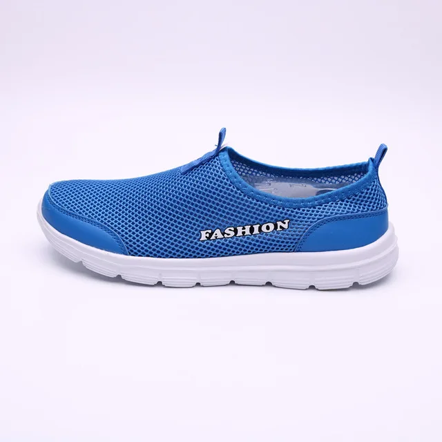 Обувь мужские кроссовки дышащая повседневная обувь красовки Mocassin Basket Homme удобные легкие кроссовки Chaussures для мужчин - Цвет: blue