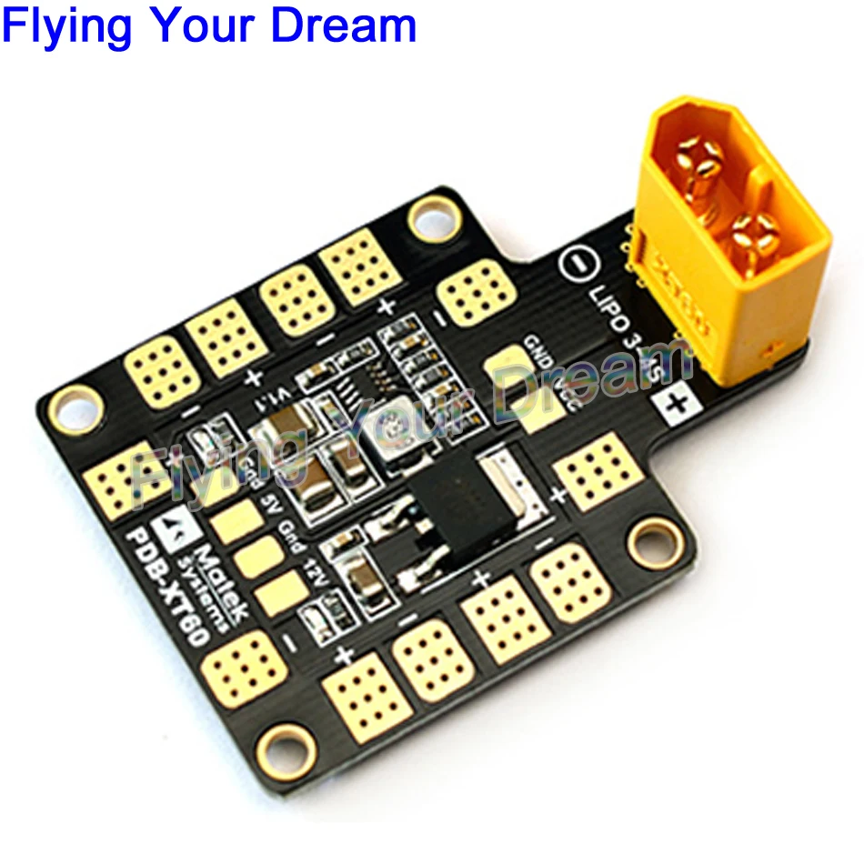 

MATEK Mini Power Hub PDB XT60 Power Distribution Board PDB-XT60 with BEC 5V/12V for FPV drone Quadcopter QAV210 QAV180