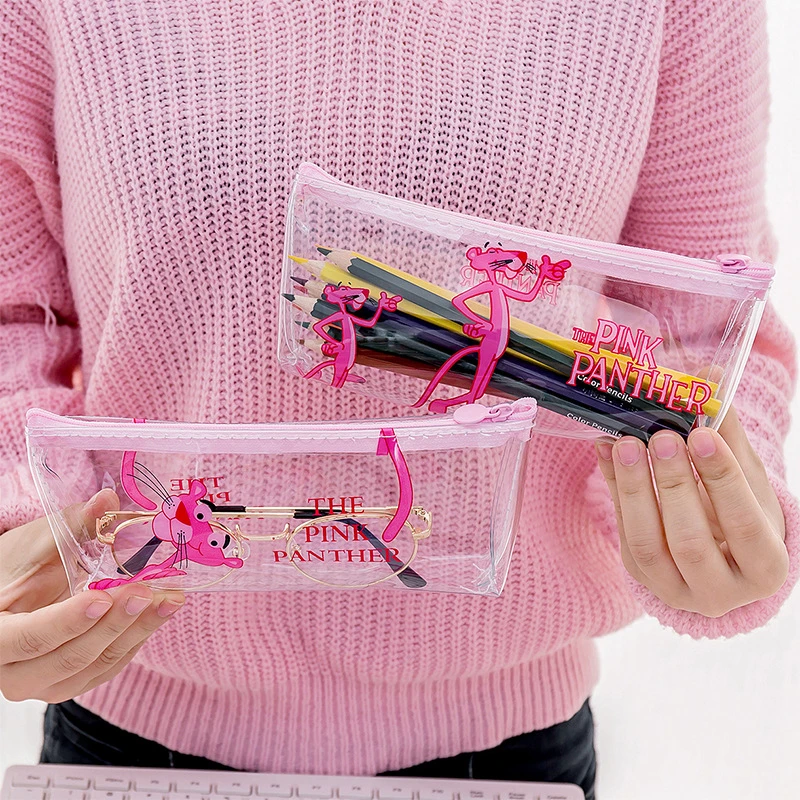 

Kawaii Transparent animal Pencil Case Girl Stationery School Office Writing Supplies Boys Kids big Pencil Bag Storage Pencilcase