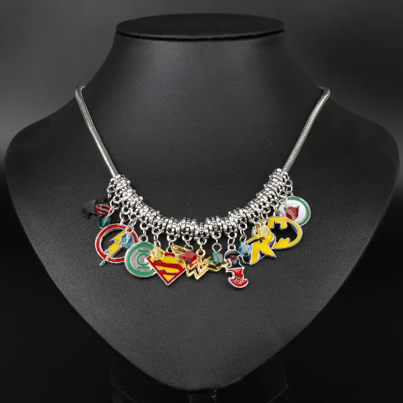 DC Comics Cosplay Jewelry Maxi Necklace Pendants Charms Necklacesin Chain Necklaces from