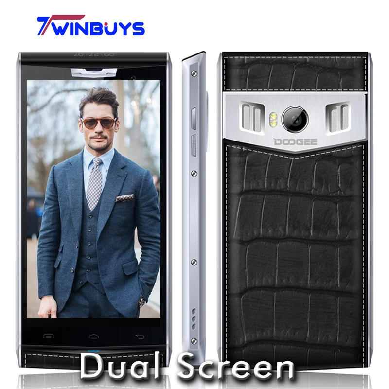 Doogee T3 мобильных телефонов 3 ГБ 32 HD Dual экран 4 7 &quot+ 0 96&quot MTK6753 Octa Core Android 6 13MP 3200 мАч