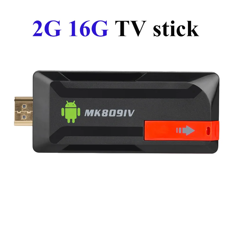 Ресивер для Smart tv MK809 IV Android 7,1 tv Dongle RK3229 четырехъядерный ТВ-накопитель 8G/16G UHD HD 3D Mini H.265 DLNA WiFi 4K tv stick - Цвет: 2G 16G TV stick