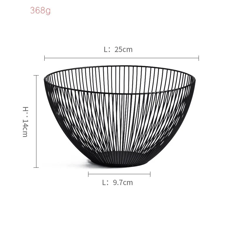 Скандинавские простые железные художественные фруктовые корзины для гостиной бытовые закуски чаша для хранения Прямая