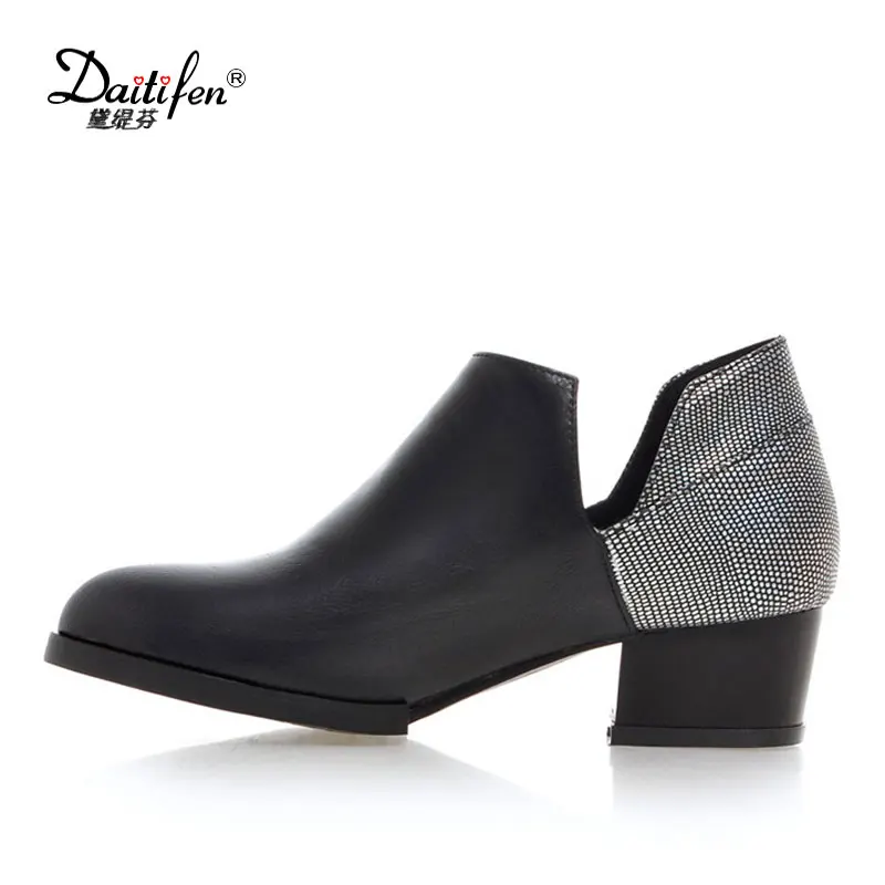 2017 top sale women spring ankle boots official shoes low square heel sample slip on - Free Sample Shoes 2017 top sale women spring ankle boots official shoes low square heel sample slip on - Free Sample Shoes