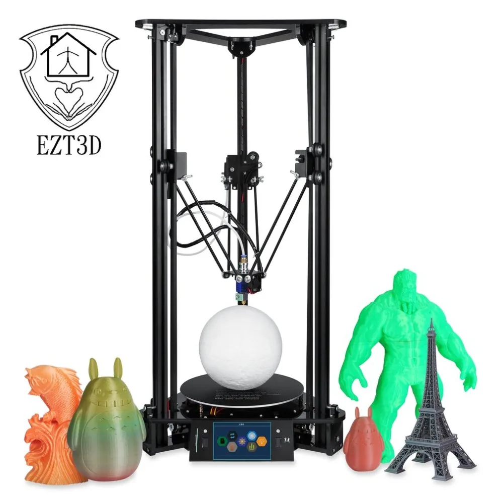 

EZT T1 Plus+L Touch Screen 3D Printer with Laser Engraving Auto Change Material Intelligent Leveling Triangle Delta Printer