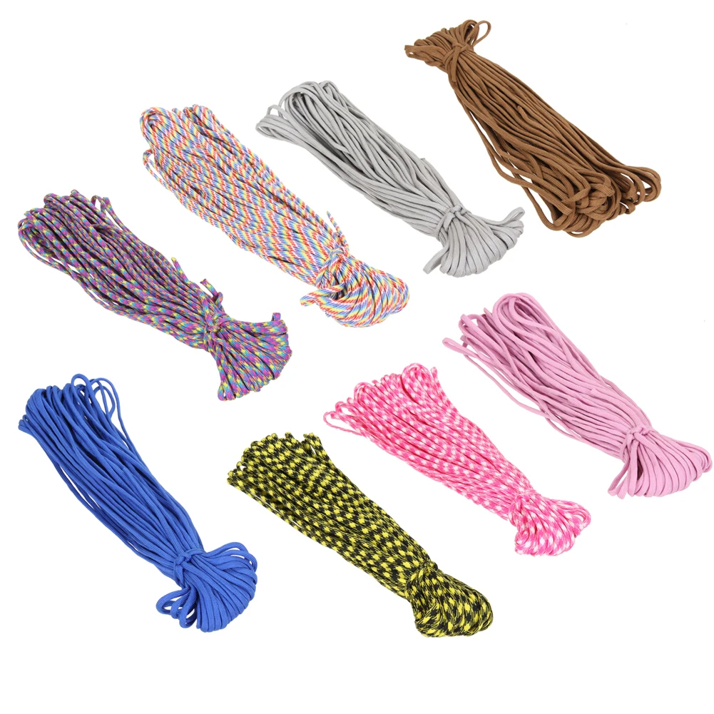 

31m Survival Rope Paracord 550LB Parachute Cord for Outdoor Camping Hiking Lanyard Rope Mil Spec 7 Stand Core yarn Climbing rope