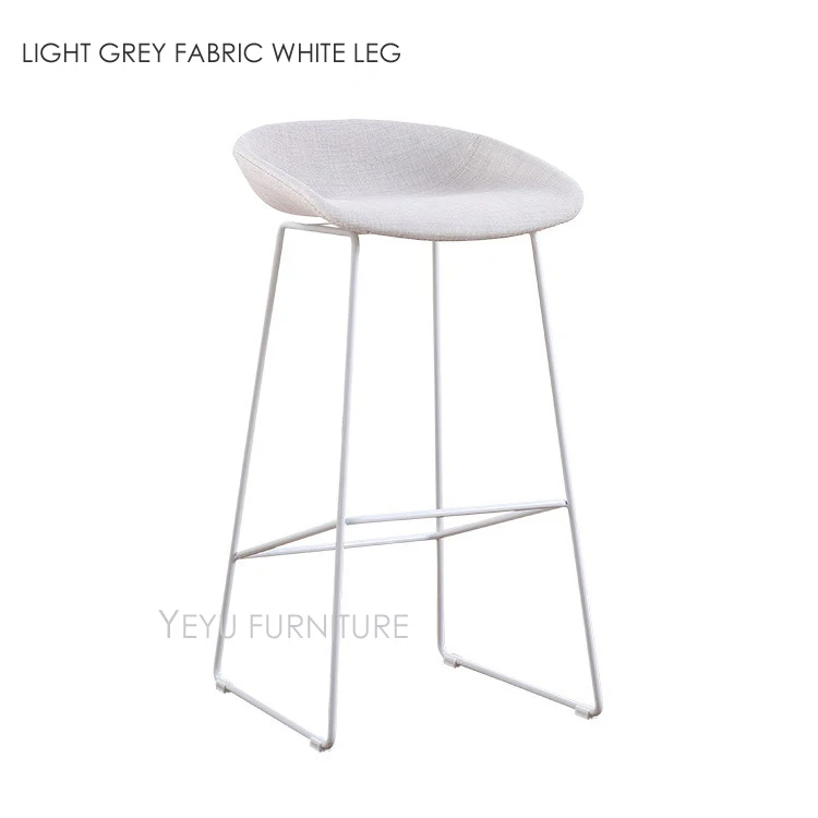 LIGHT GREY FABRIC WHITE LEG
