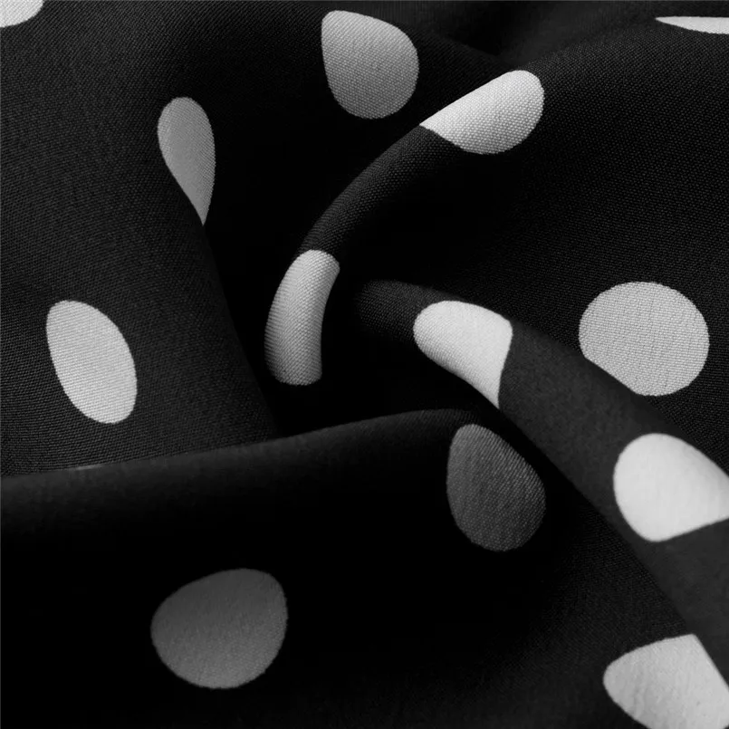  New Women Summer Vintage O-Neck Short Sleeve Beach Polka Dot Bandage Long Maxi Dress Sexy Elegant Lady Holiday New Dress #4R08 (29)