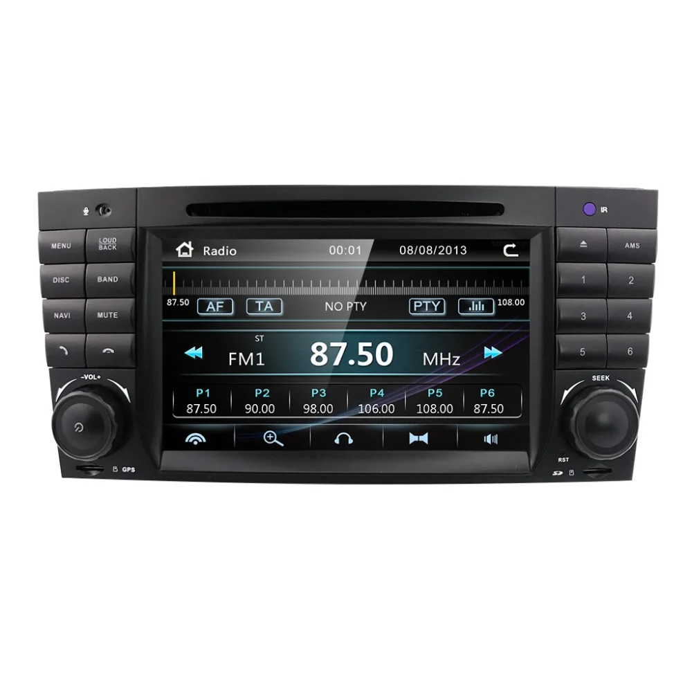 Top 7"Car DVD player for Mercedes Benz C-Class W203 2004-2007 CLC W203 2008-2010 CLK W209 2005-2011 GPS Bluetooth Radio Stereo audio 3