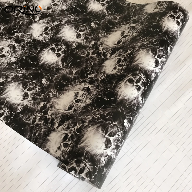 Camouflage Skull Sticker Bomb Vinyl Film-2