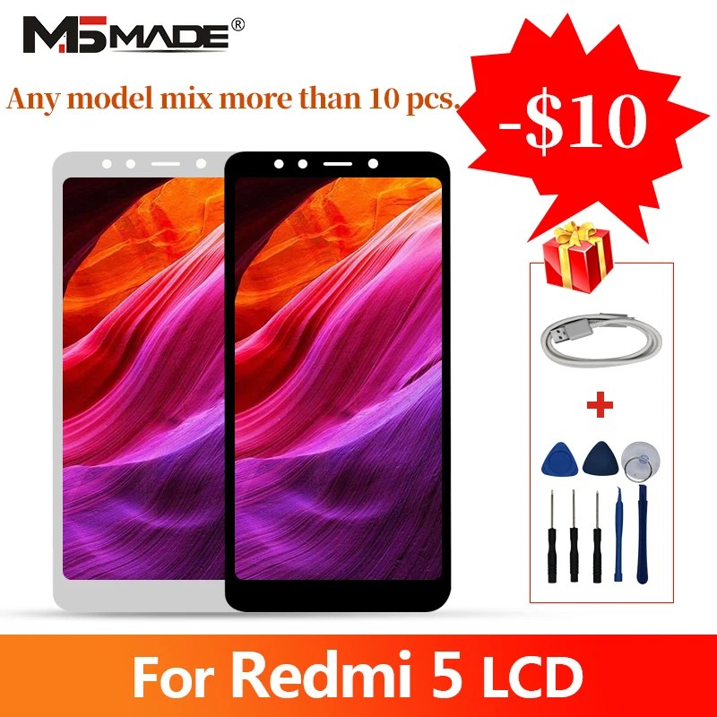 

5.7" For Xiaomi Redmi 5 MDG1 MDTI MDI1 LCD Display Touch Sreen Digitizer Aseembly Replacement Parts With Frame 100% Tested