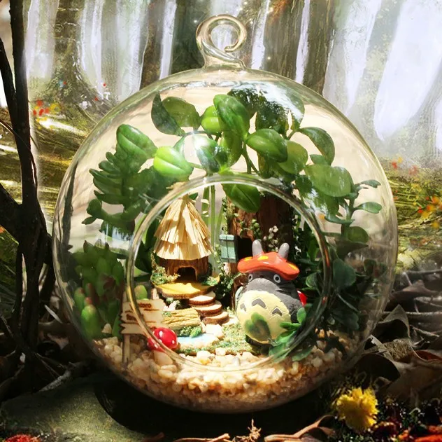 Diy 12 см эльф племя романтический стеклянный шар дом собрать подарок игрушки подарки для любовник день святого валентина рождество новый год