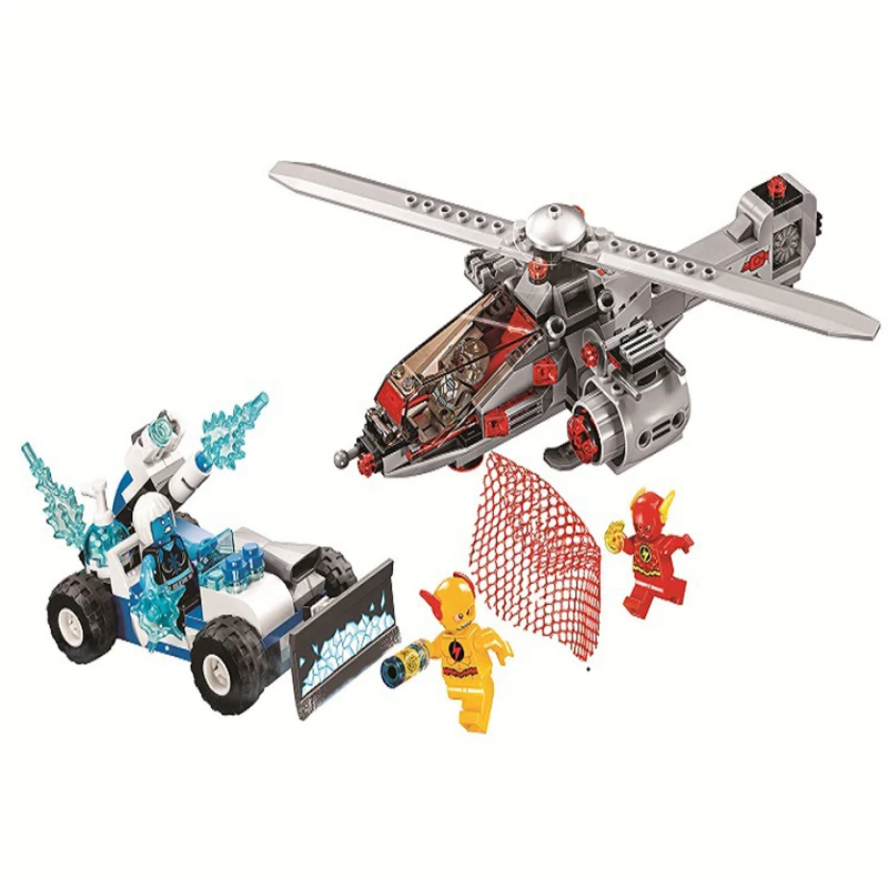 

Bela 10844 303Pcs Marvel Super Heroes Speed Force Freeze Pursuit CyborgCopte Building Blocks Toys Compatible Legoings