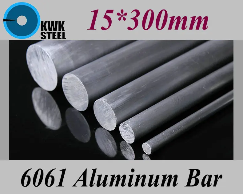 15*300 мм Алюминий 6061 круглый бар алюминий сильное твердость стержень для промышленности или DIY Металлические Материал Бесплатная доставка