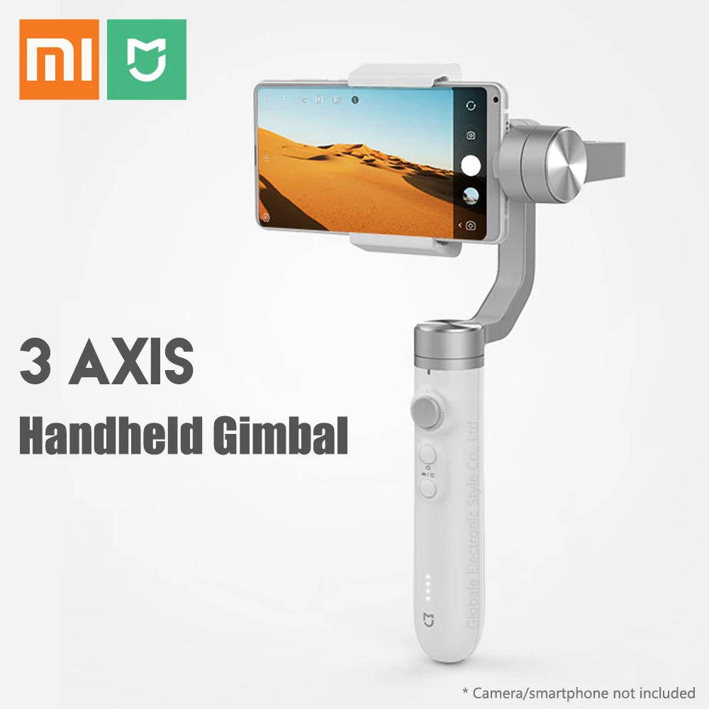 

Original Xiaomi Mijia 3 Axis Handheld Gimbal Stabilizer Intelligent Following 5000mAh Battery for Action Camera Phone Mix 2 2S
