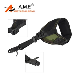 Release Aids Compound Bow Release Aid Trigger with Buckle Wrist Strap Caplier Adjustable Shooting Trigger Accessories a