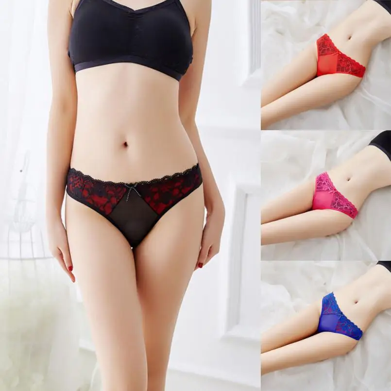 

Women Sexy Lace Briefs Panties Thongs G-string Lingerie Underwear Sexy Invisible Intimates Lingerie Womens Knickers Nightdress
