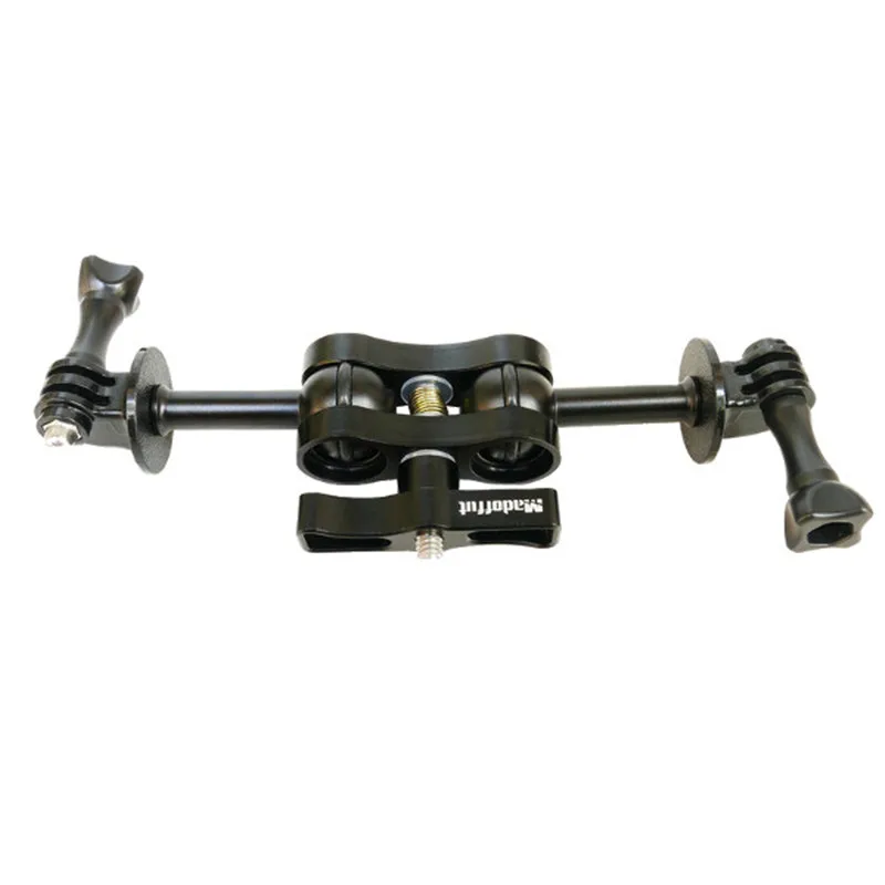

Madoffut Aluminium Alloy Diving Light Ball Butterfly Clip Dual Arm Clamp Mount for FPV Camera For FPV System Parts