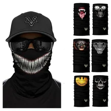 Стильный Веном бесшовная маска для лица Аниме Толстовка для женщин Heaewear Спорт на открытом воздухе бандана шарф в стиле милитари УФ защита шеи гетры