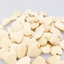 10 шт./лот, деревянные бусины Mini Love Hearts, 15 мм, без лака, сделай сам, бусины для прорезывания зубов, жевательные деревянные бусины для прорезывания зубов, подвесные игрушки