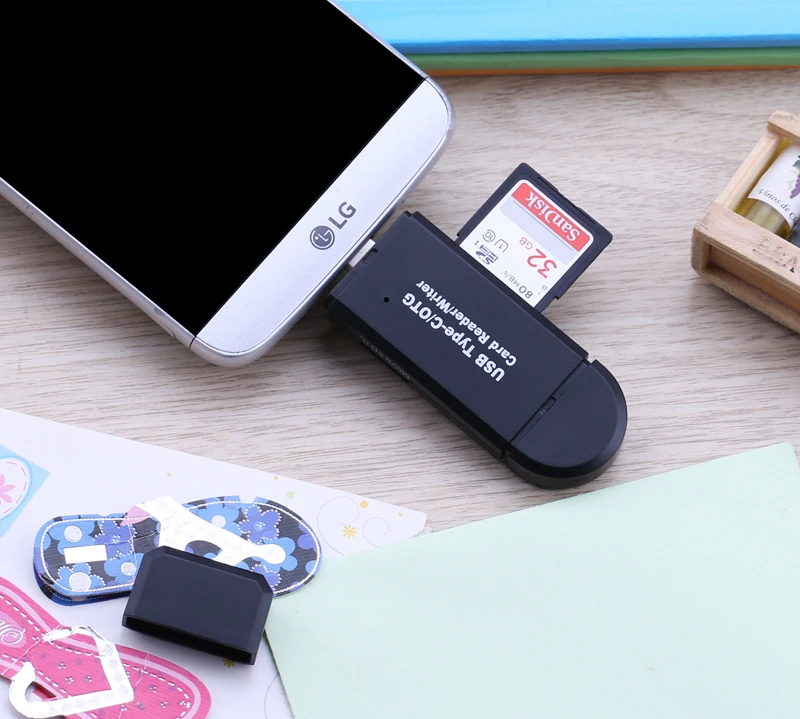 Все в 1 type C/USB 2,0/Micro USB/OTG Micro SD/устройство для чтения карт SD TF для Macbook для samsung S8 S9 Plus OTG Android телефон компьютер
