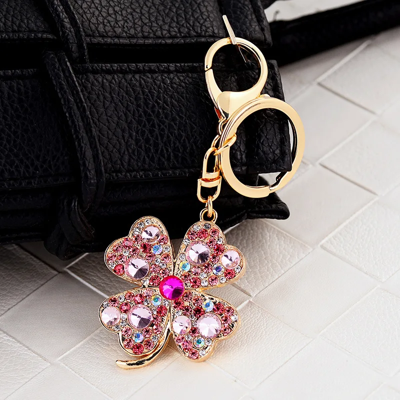 New Creative Clover Keychains Brand Key Chains Fashion Keyrings For