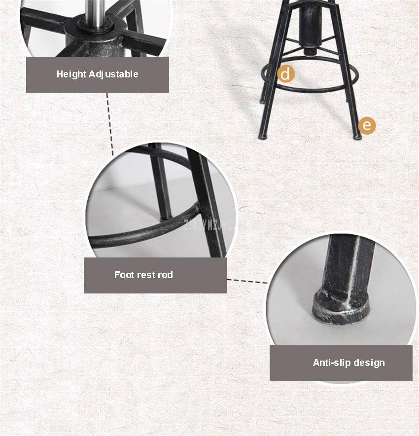 Подъема поворотный счетчик Mordon барный стул 84-98 см регулируемая высота гладить вращающийся высокий барный стул из искусственной кожи