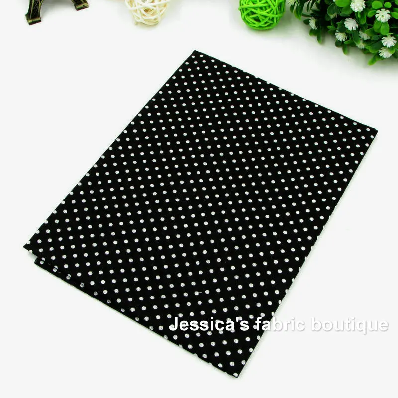 7pcs Black 100% Cotton Quilting Fabric for DIY Sewing Patchwork Kids Bedding Bags Tilda Doll Baby Cloth Textiles Fabric 50*50cm