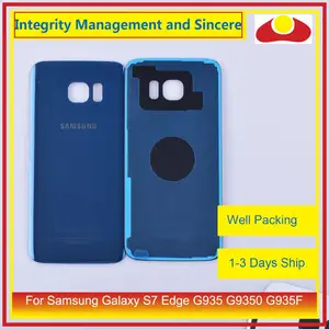 Image 5 - Originele Voor Samsung Galaxy S7 Rand G935 G9350 G935F SM G935F Behuizing Batterij Deur Achter Back Glas Cover Case Chassis Shell
