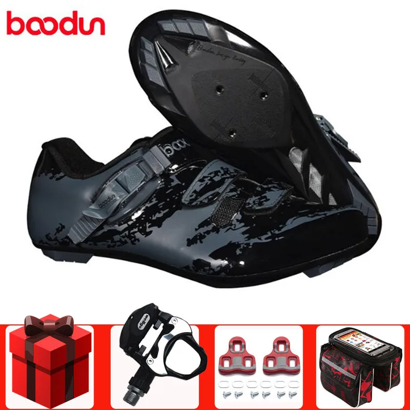 

BOODUN Road Cycling Shoes men sneakers add pedal set zapatillas deportivas hombre sapatilha ciclismo Bike Racing Bicycle Shoes