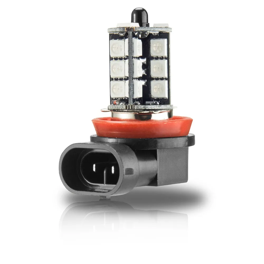 2 шт. 27SMD многоцветный RGB 5050 H11/H8 HB3 HB4 9006 9005 H4 H7 светодиодный сменный противотуманный